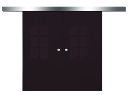 Galakor-drzwi-podwójne-naścienne-przesuwne-lustro-szkło-geo-satyna-przeźroczyste-białe-czarne-pasy-wzory-wzór (2)-min